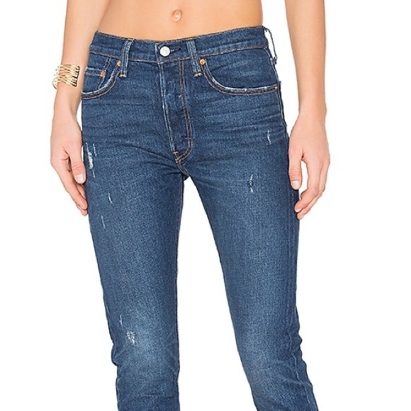 Levi's Denim - NWT Levi’s: 24x28 Ripped Blue Skinny Jeans